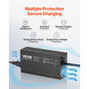 VEVOR 12V 10A Lithium Battery Charger, 14.6V, AC-DC LiFePO4 Smart Charger, with Anderson Connector, LED Indicator, 0V Activation, for Lithium LiFePO4 Deep Cycle Rechargeable Batteries of Boat, RV