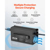 VEVOR 24V 20A Lithium Battery Charger, 29.2V, AC-DC LiFePO4 Smart Charger, with Anderson Connector, LED Indicator, 0V Activation, for Lithium LiFePO4 Deep Cycle Rechargeable Batteries of Boat, RV