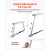 VEVOR Universal RV Stabilizer, RV Bumper Stabilizer for Trailers, Campers, Fifth Wheel, Compact Foldable Design for Easy Storage, Adjustable Height from 12 inch to 28 inch, Reduces RV Wobble, 1 Pack