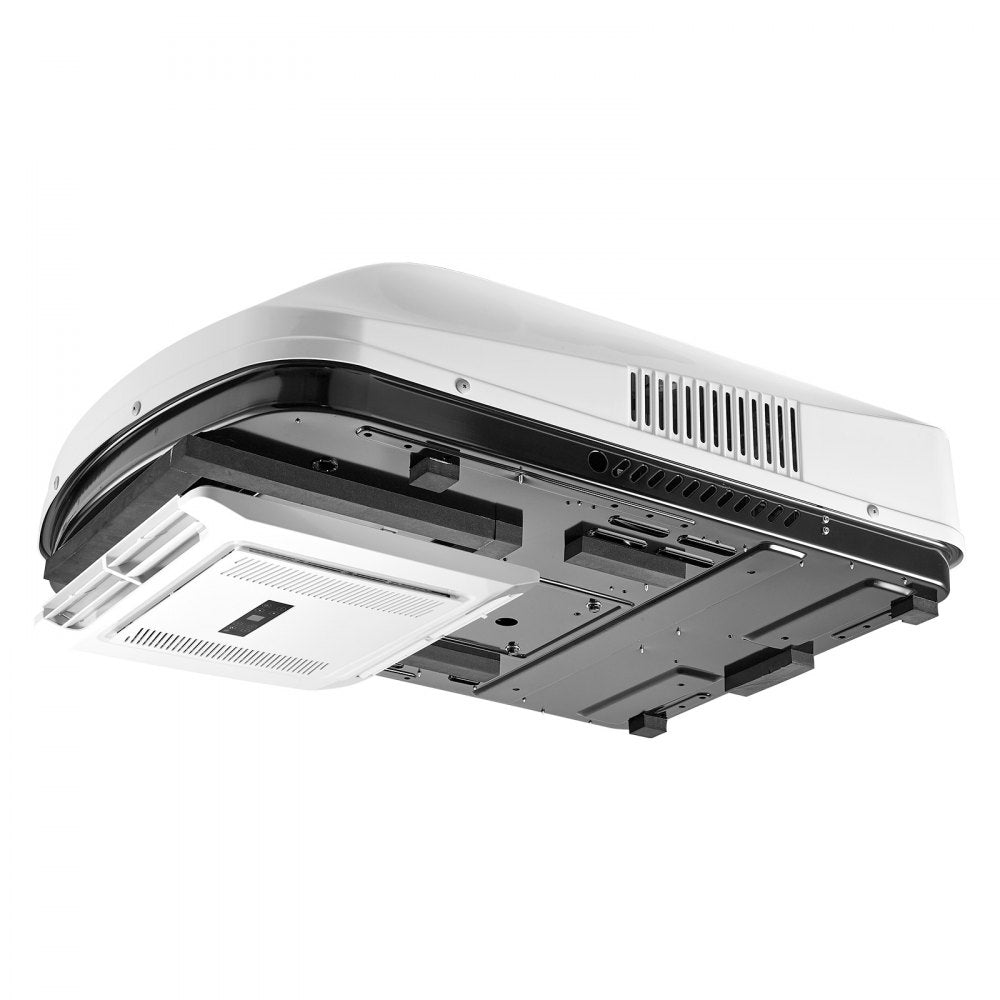 VEVOR RV Air Conditioner, 15000 BTU RV AC Unit, 120V Non-Ducted Rooftop Air Conditioner with Heat Pump and Cooling, Variable Speed Easy Install Quiet AC with ADB Button Control & Remote Control, White