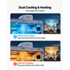 VEVOR RV Air Conditioner, 15000 BTU RV AC Unit, 120V Non-Ducted Rooftop Air Conditioner with Cooling and Heating, Four-Way Airflow, PTC Heating Module, Easy Install Quiet AC with Control Panel, White