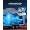 VEVOR RV Air Conditioner, 13500 BTU RV AC Unit, 120V Ducted Rooftop Air Conditioner with Variable Speed Compressor, Easy Install Quiet Cooling AC Unit with ADB Button Control and Remote Control, White
