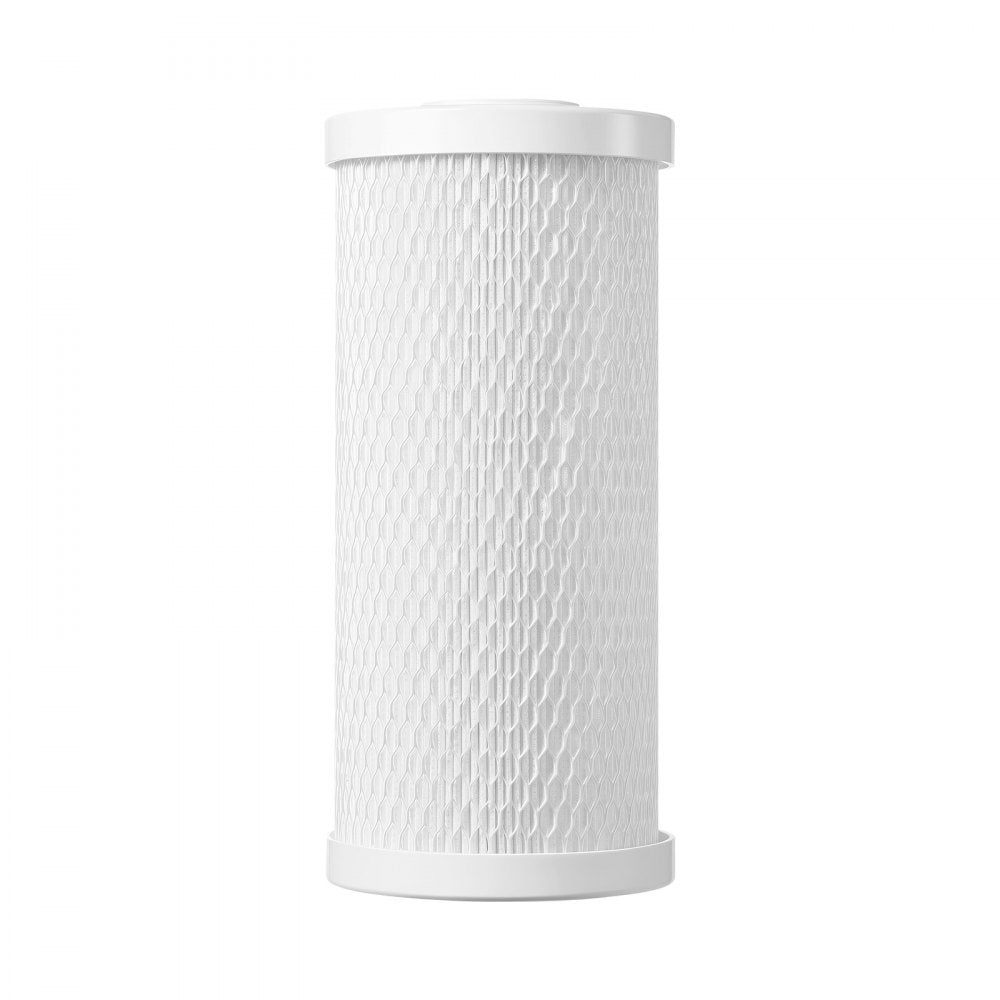 VEVOR RV Water Filter Replacement Cartridge, 0.5-Micron 1 Pack Activated Carbon Block Cartridge, Premium RV Water Filtration for 4.5" x 10" Filter Housing, Reduces Sediment, Particles, Chlorine, Odors