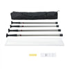 VEVOR Dust Barrier Poles, 12 Ft Dust Barrier System with 4 Telescoping Poles, 32.8x13.12 Ft Plastic Film, and Carry Bag, for Interior Decoration and Painting Projects
