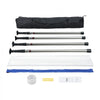 VEVOR Dust Barrier Poles, 12 Ft Barrier Poles, Dust Barrier System with 4 Telescoping Poles, Carry Bag and 32.8x13.12 Ft Plastic Film, for Interior Decoration, Painting