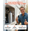 VEVOR RV Water Softener, 16,000 Grain, Portable Water Softener with NPT 3/4" Fittings, Food-Grade Resin, Stainless Steel, Quick Connect, for RVs, Trailers, Boats, Mobile Car Washing, Pressure Washing