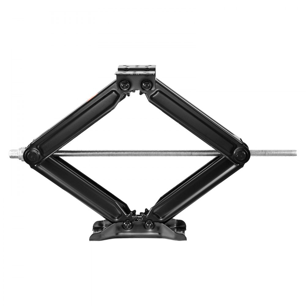 VEVOR 9000 lbs RV Scissor Jacks, 4-23.4 in RV Stabilizer Leveling Scissor Jacks, Set of 2, Heavy Duty Stabilizer Jack with Crank Handle, Socket and Bubble Levels, Not Easily Bent or Deformed