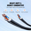 VEVOR 25 Feet RV Power Cord, 30 Amp, Heavy Duty STW 3*10AWG Generator Cord, NEMA TT-30P Male NEMA L5-30R Female Plug, with LED Indicator Handle 15A Adapter, for RVs, generators, campers, ETL Listed