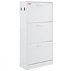 VEVOR Shoe Cabinet with 3 Flip Drawers, Shoe Storage Cabinet for Entryway, Free Standing Shoe Storage Organizer with Side Hooks for Heels, Boots, Slippers in Hallway, Living Room