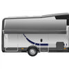 VEVOR RV Awning Fabric Replacement, 17' (Fabric 16'2") 18 oz Heavy-Duty Weatherproof Vinyl Camper Awning Replacement, UPF50+ Protection Waterproof Outdoor Canopy for RV, Motorhome, Trailer, Gray Fade
