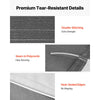 VEVOR RV Awning Fabric Replacement, 18' (Fabric 17'2") 18 oz Heavy-Duty Weatherproof Vinyl Camper Awning Replacement, UPF50+ Protection Waterproof Outdoor Canopy for RV, Motorhome, Trailer, Gray Fade