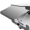 VEVOR RV Awning Fabric Replacement, 18' (Fabric 17'2") 18 oz Heavy-Duty Weatherproof Vinyl Camper Awning Replacement, UPF50+ Protection Waterproof Outdoor Canopy for RV, Motorhome, Trailer, Gray Fade