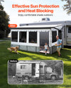 VEVOR RV Awning Sun Shade Room - effective sun protection and heat blocking lifestyle image