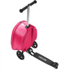 VEVOR Ride-on Luggage, 20 L Capacity, 20 Inches Kids Scooter Suitcase with Flash PU Wheels, Adjustable Handle & TPR Non-Slip Grip, Foldable & Lightweight Scooter Luggage for Kids Aged 5+, Pink