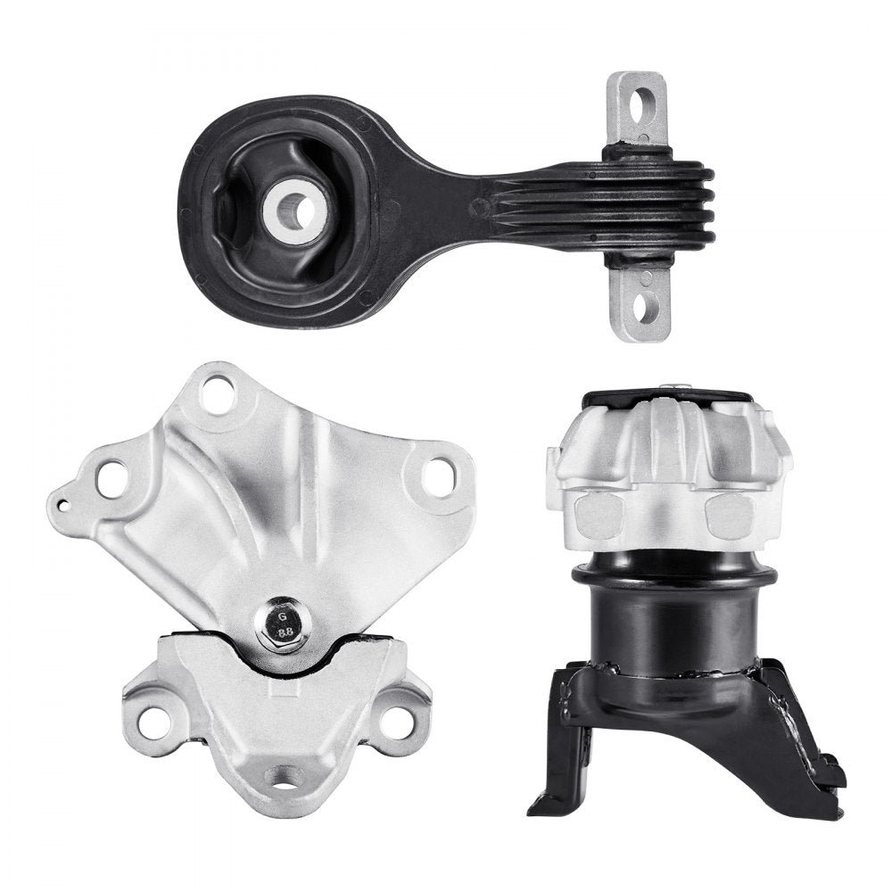VEVOR Engine Motor Mount and Transmission Mount Kit Replacement, Set of 3, Compatible with 2012–2013 Honda Civic 1.8L Coupe, Replace OE# A65048, A65021, A65087, Secure Support