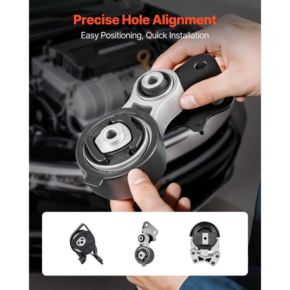 VEVOR Engine and Transmission Motor Mount Kit Replacement, Set of 3, Compatible with 2007–2014 Ford Edge 3.5L, Replace OE# A5342, A5431, A5605, Secure Support