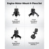 VEVOR Engine and Transmission Motor Mount Kit Replacement, Set of 4, Compatible with 2007–2011 Toyota Camry 2.4L L4, Replace OE# A62009, A4207, A4211, A4274, Secure Support