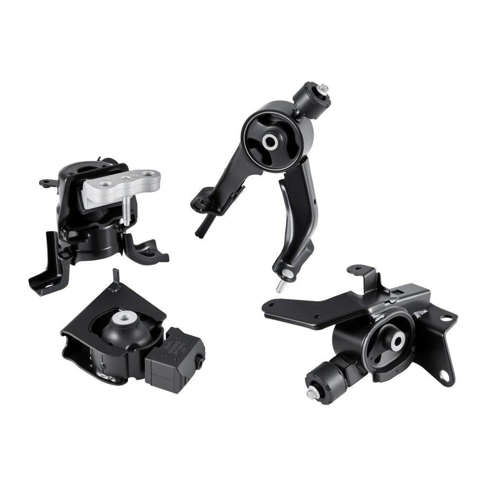 VEVOR Engine and Transmission Motor Mount Kit Replacement, Set of 4, Compatible with 2009–2013 Toyota Corolla 1.8L L4, Replace OE# A62015, A62039, A62027, A62023, Secure Support