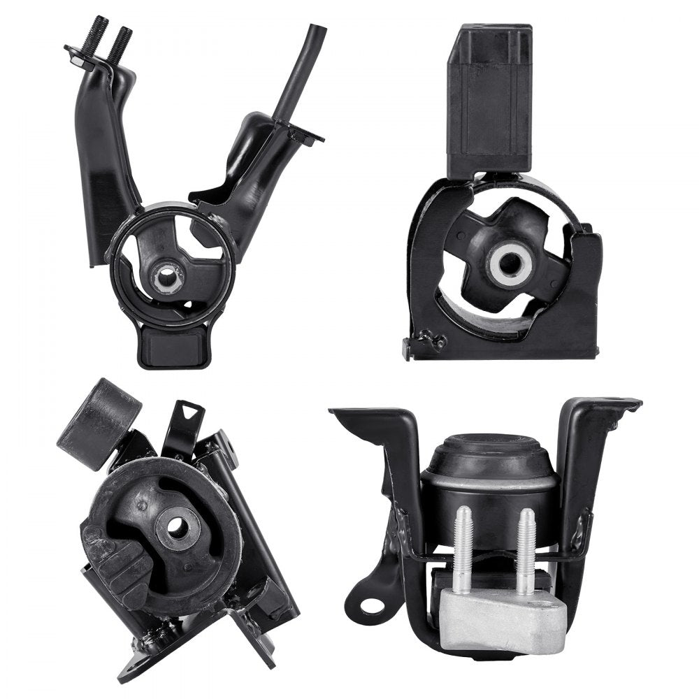 VEVOR Engine and Transmission Motor Mount Kit Replacement, Set of 4, Compatible with 2003–2008 Toyota Corolla 1.8L L4, Replace OE# A4220, A4219, A4218, A4221, Secure Support