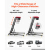 VEVOR Top Automotive Creeper 48"-64" Adjustable with Folding Mechanical Arm, Foldable High Top Engine Creeper, 400LBS Heavy-Duty Support, Stable H-Shaped Base, 6-Wheel Smooth Rolling for Auto Repair