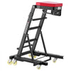 VEVOR Top Automotive Creeper 48"-64" Adjustable with Folding Mechanical Arm, Foldable High Top Engine Creeper, 400LBS Heavy-Duty Support, Stable H-Shaped Base, 6-Wheel Smooth Rolling for Auto Repair