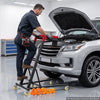 VEVOR Top Automotive Creeper 48"- 64" Adjustable High Top Engine Creeper, Easy Folding, 400LBS Heavy-Duty Steel Support, Stable H-Shaped Base, 6-Wheel Smooth Rolling for Auto Repair and Maintenance