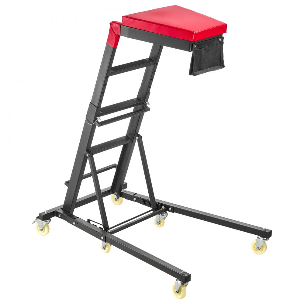 VEVOR Top Automotive Creeper 48"- 64" Adjustable High Top Engine Creeper, Easy Folding, 400LBS Heavy-Duty Steel Support, Stable H-Shaped Base, 6-Wheel Smooth Rolling for Auto Repair and Maintenance