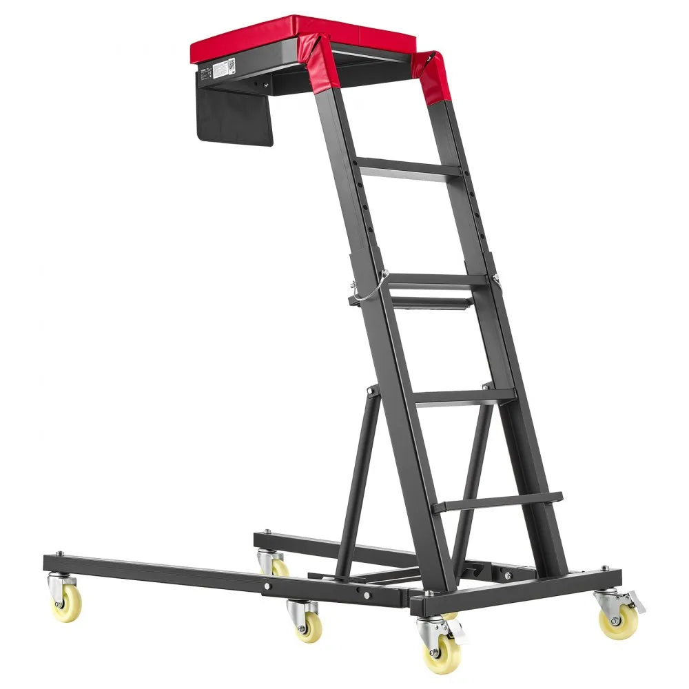 VEVOR Top Automotive Creeper 48"- 64" Adjustable High Top Engine Creeper, Easy Folding, 400LBS Heavy-Duty Steel Support, Stable H-Shaped Base, 6-Wheel Smooth Rolling for Auto Repair and Maintenance