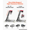 VEVOR Top Automotive Creeper 48"-76" Adjustable with Folding Mechanical Arm, Foldable High Top Engine Creeper, 400LBS Heavy-Duty Support, Stable H-Shaped Base, 6-Wheel Smooth Rolling for Auto Repair