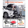 VEVOR Top Automotive Creeper 48"-76" Adjustable with Folding Mechanical Arm, Foldable High Top Engine Creeper, 400LBS Heavy-Duty Support, Stable H-Shaped Base, 6-Wheel Smooth Rolling for Auto Repair