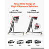 VEVOR Top Automotive Creeper 48"-64" Adjustable with Folding Mechanical Arm, Foldable High Top Engine Creeper, 400LBS Heavy-Duty Support, Stable I-Shaped Base, 4-Wheel Smooth Rolling for Auto Repair