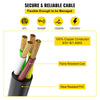 VEVOR Generator Cord, 15 ft Generator Power Cord with Plug in & Out Pin of Inlet Box Side, 50AMP NEMA 14-50P Generator Plug, SS2-50R Extension Cord 12000W,  125/250V Power Tested to UL Standards