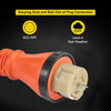 VEVOR Generator Cord, 20FT Generator Power Cord, 125/250V 50AMP Generator Cord, 12000W 50AMP Cord, NEMA 14-50P Generator Plug, SS2-50R Extension Cord, 50Amp Generator Power Cord with Portable Strap