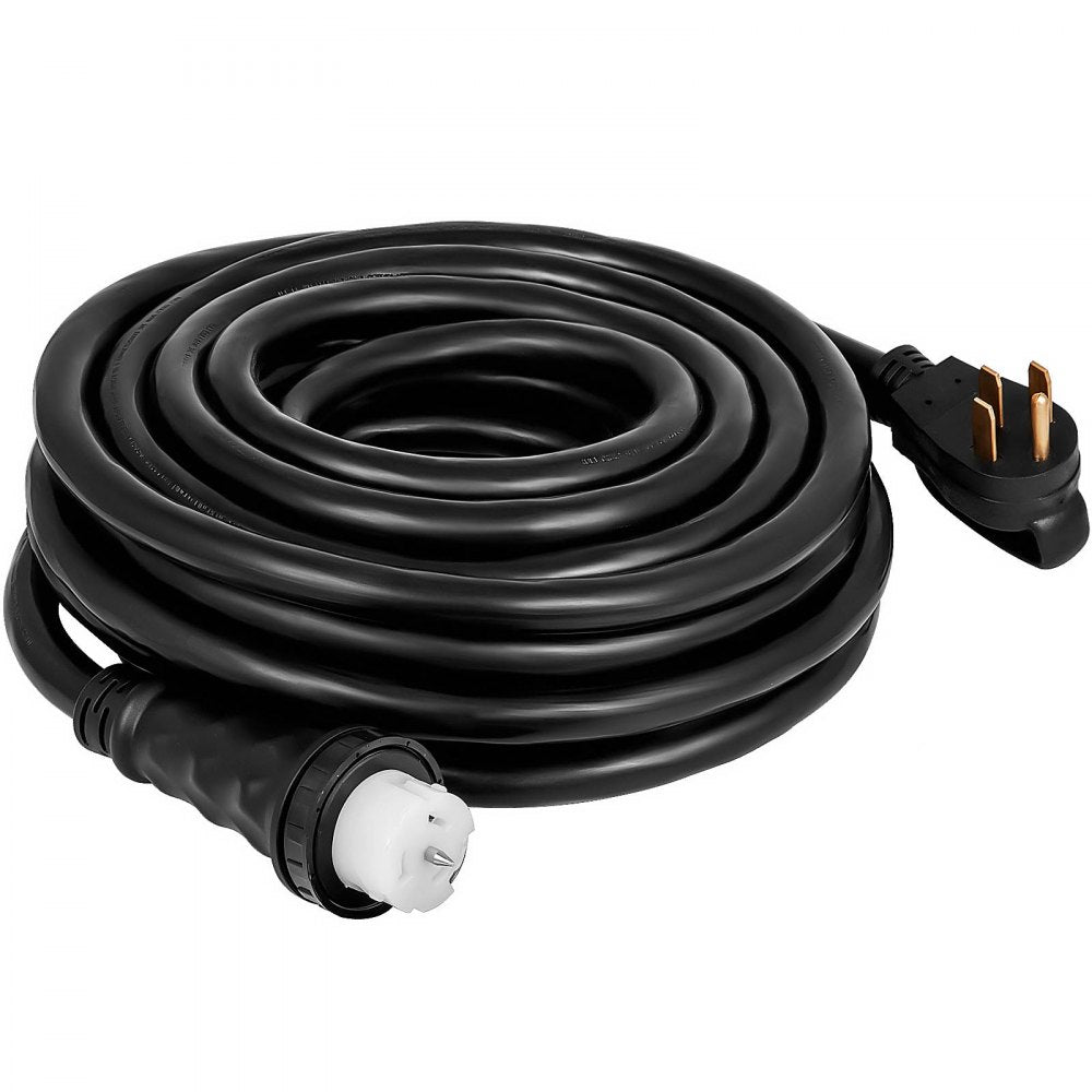 VEVOR 20 FT 50 Amp Generator Cord, STW 6/3 + 8/1 AWG Heavy Duty Extension Cord NEMA 14-50P & SS2-50R & CS6364 Twist Lock, for RV Camper and Generator to House