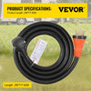 VEVOR Heavy Duty Generator Cord, 25 Feet Generator Power Cord, 50AMP ETL Listed Cord, 12000 W Cable, NEMA 14-50P Generator Plug, SS2-50R Extension Cord, 125/250V Generator Wire with Portable Strap