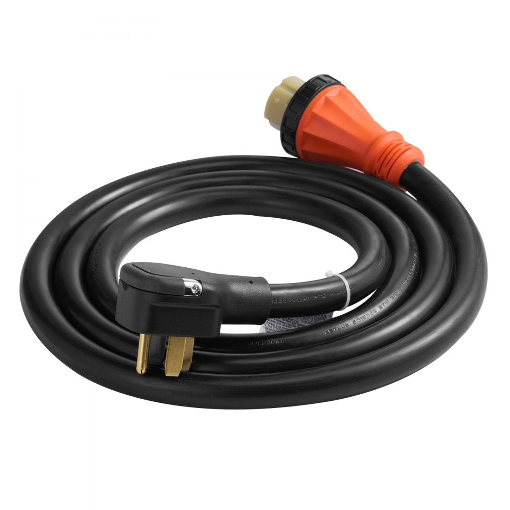 VEVOR Heavy Duty Generator Cord, 25 Feet Generator Power Cord, 50AMP ETL Listed Cord, 12000 W Cable, NEMA 14-50P Generator Plug, SS2-50R Extension Cord, 125/250V Generator Wire with Portable Strap