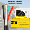 VEVOR 25' 50A RV Camp Power Cord Generator Cord 6/3 + 8/1 AWG NEMA 14-50P to Bare Wire