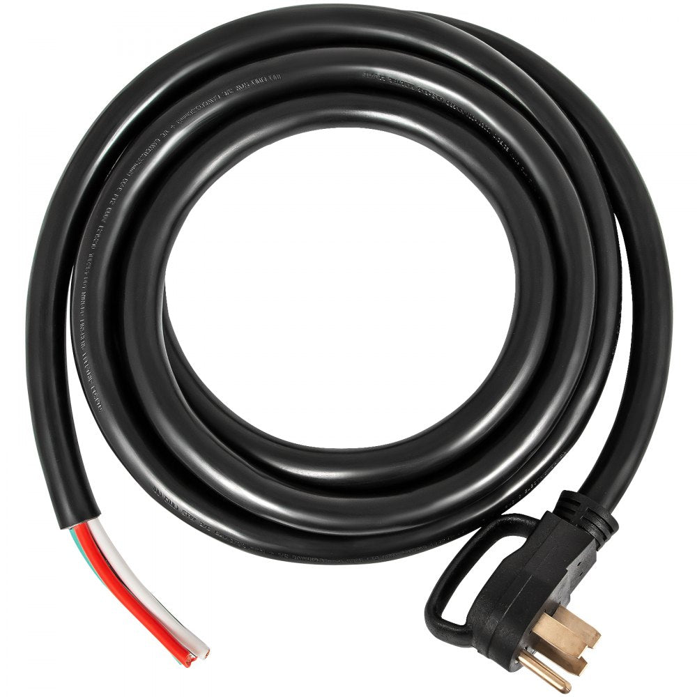 VEVOR 25' 50A RV Camp Power Cord Generator Cord 6/3 + 8/1 AWG NEMA 14-50P to Bare Wire