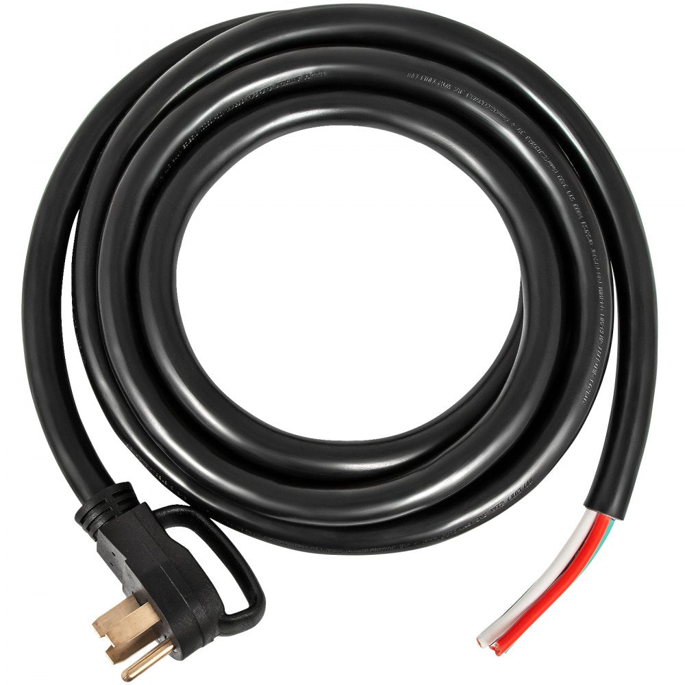 VEVOR 25' 50A RV Camp Power Cord Generator Cord 6/3 + 8/1 AWG NEMA 14-50P to Bare Wire