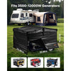 VEVOR Generator Cover, 34 x 24 x 21 Inch Waterproof Universal Generator Cover for Most Generators 3500-12000 Watt, Portable Generator Running Cover with Heavy Duty Thicken 420D Oxford Fabric, Black