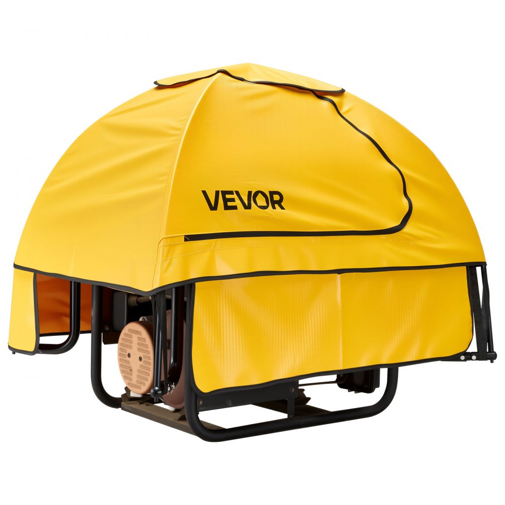 VEVOR Generator Cover, 36 x 26 x 26 Inch Waterproof Universal Generator Cover for Most Generators 70-108 Inch Perimeter, Portable Generator Running Cover with Heavy Duty Thicken Oxford Fabric, Yellow