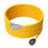 VEVOR 30-Amp Generator Extension Cord, 25 Feet, 125V 375W Heavy Duty Generator Outdoor Power Cord, NEMA L5-30P / Three NEMA 5-15R STJW Flexible Power Cable with Twist Lock Connectors, for Generators