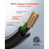 VEVOR 30-Amp Generator Extension Cord, 50 Foot, 250 Volts 7500 Watts Heavy Duty Power Cable, NEMA 6-50P to 6-50R SWT 8AWG Flexible Welder Extension Cord, with Storage Bag, for Generators, ETL Listed