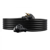 VEVOR 50-Amp Generator Extension Cord, 25 Foot, 250 Volts 12500 Watts Heavy Duty Power Cable, NEMA 6-50R NEMA 6-50P SWT 6AWG Flexible Welder Extension Cord, with Storage Bag, for Generators, ETL Listed