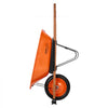 VEVOR Wheelbarrow Cart, 5 Cu. Ft. Load & 330 lbs Capacity, One Wheel Garden Dump Cart, Garden Wagon with Metal Handle &  16" Wide Track Wheels, Easy Loading Utility Yard Cart & Wagons for Lawn Farm