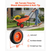 VEVOR Wheelbarrow Cart, 5 Cu. Ft. Load & 397 lbs Capacity, 2 Wheels Garden Dump Cart, Garden Wagon with Handle &  10"  Wide Track Wheels, Easy Loading Utility Yard Cart & Wagons for Outdoor Lawn Yard