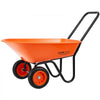 VEVOR Wheelbarrow Cart, 5 Cu. Ft. Load & 397 lbs Capacity, 2 Wheels Garden Dump Cart, Garden Wagon with Handle &  10"  Wide Track Wheels, Easy Loading Utility Yard Cart & Wagons for Outdoor Lawn Yard