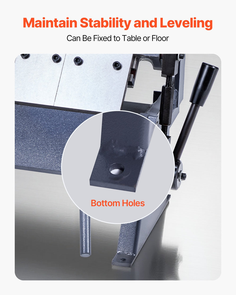 VEVOR Box and Pan Brake, 12 in Sheet Metal Bending Brake, 20-Gauge Mild Steel Capacity, 0-135 Degree Adjustable, Metal Bender Machine with 5 Fingers, Heavy-Duty Aluminum Folder for Precise Bending