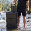 VEVOR Weatherproof Hard Case 31.5 x 20.47 x 12.2 inch with Pre-cut Foam, for Drones, Camera and Equipment, All Weather Waterproof, Heavy Duty Protective Dry Box with Retractable Handle, IP67, Black