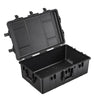 VEVOR Weatherproof Hard Case 31.5 x 20.47 x 12.2 in All Weather Waterproof, For Audio Gear and Outdoor Tools, Heavy Duty Protective Dry Box with Reinforced Latches, Retractable Handle, IP67, Black